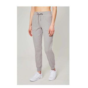 Brand New Mondetta Women's Rib Knit Side Pocket Joggers Size S Gray $50 9B564